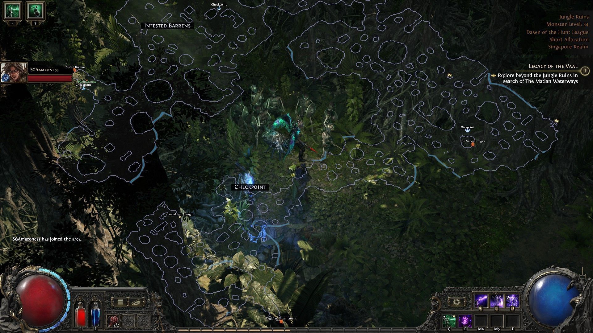 The map size has been an issue from the start (Image via Grinding Gear Games)